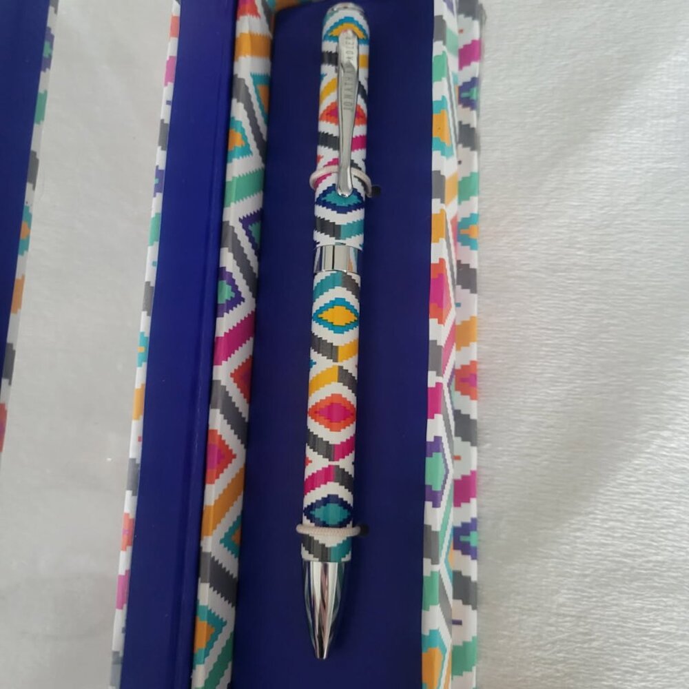 New with Tags Jonathan Adler Ink Pen in Stepping Diamonds Pattern - Picture 2 of 4